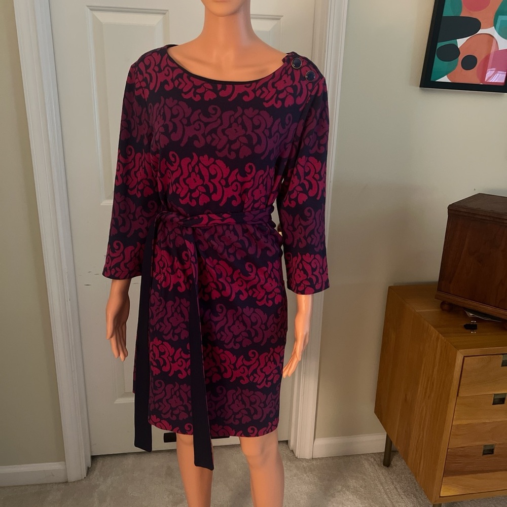Lilly Pulitzer Long Sleeve Dress in Purple and Pink